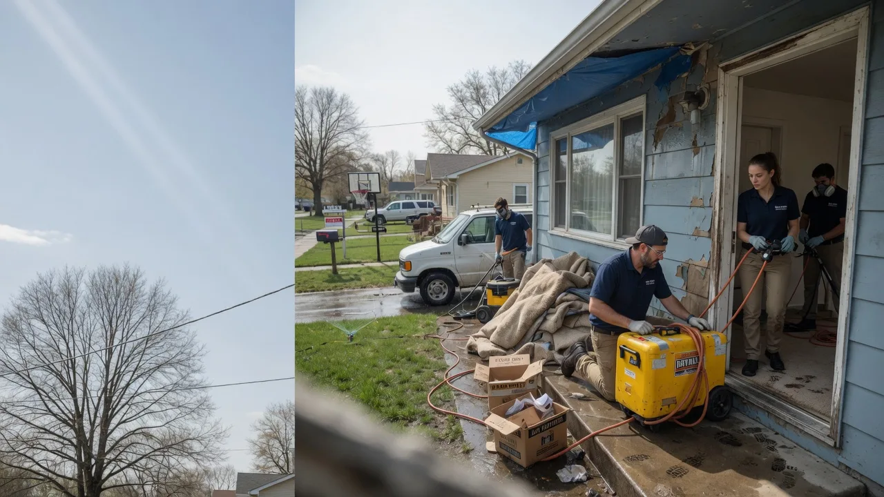 Basement Flood Cleanup in Petersburg, IN near me